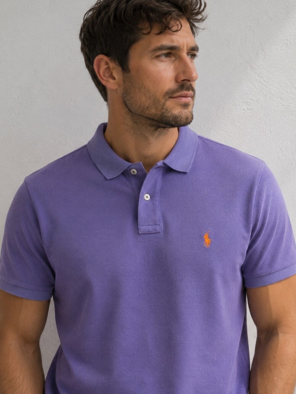 POLO RALPH LAUREN Purple Classic Polo Shirt Size Large